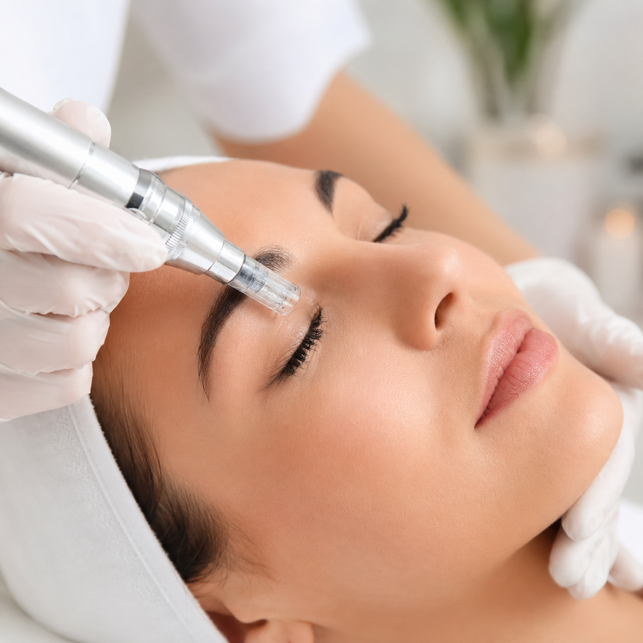 Tratamiento de ojos con acido hialuronico y Dermapen